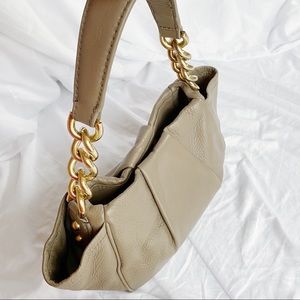 J. CREW shoulder bag with chunky chain handles.